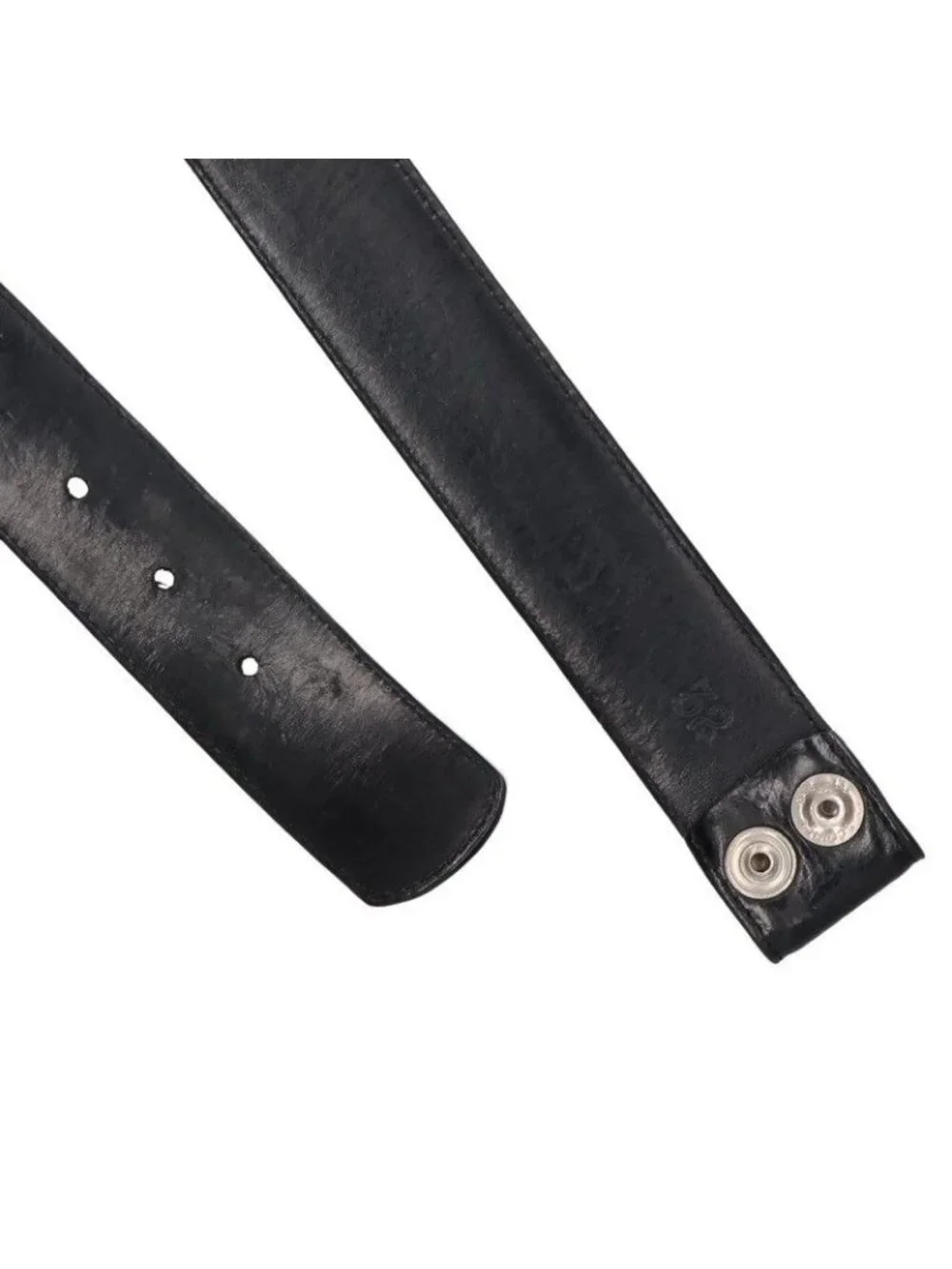 Chrome Hearts 1.5 Strap Scrolle Rave Roulis Betts Leather Belt